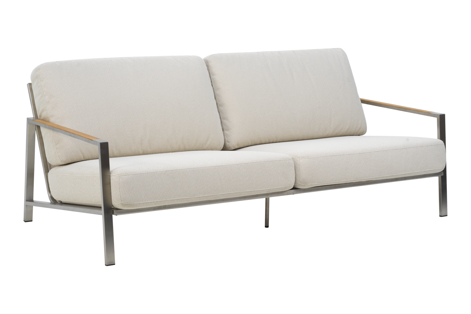 Naos 2,5-Sitzer-Sofa Stainless Steel/Dot Beige