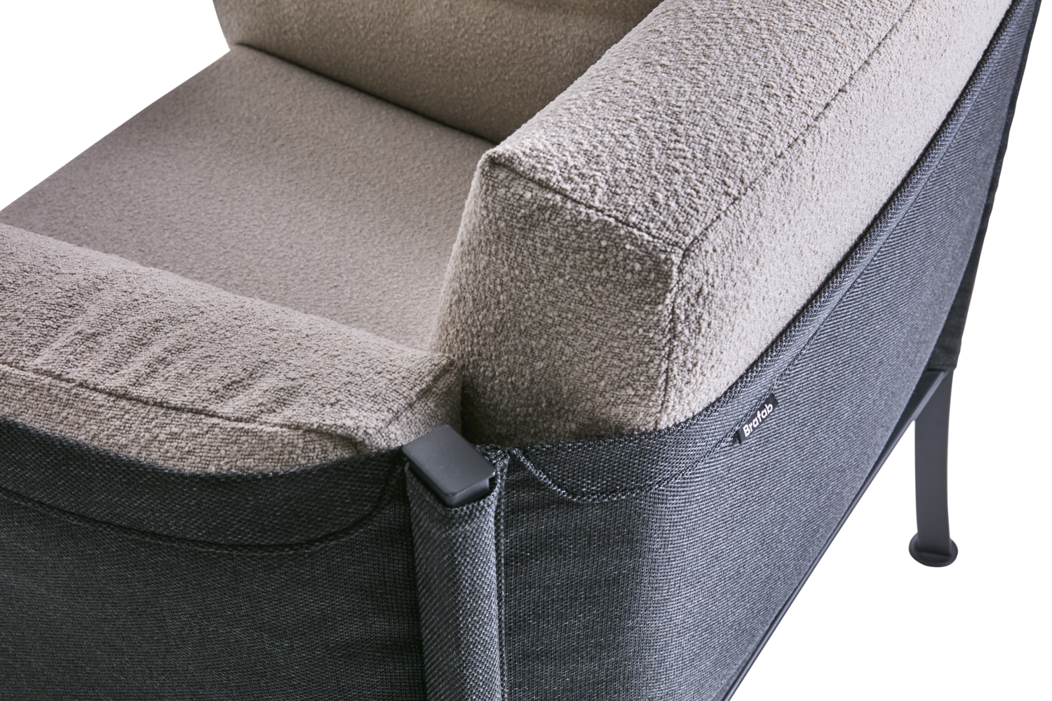 Delux Sessel Black/Teddy Beige