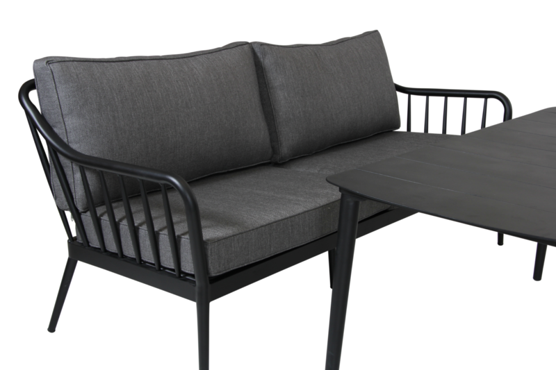 Coleville 3-Sitzer Sofa Schwarz/grau