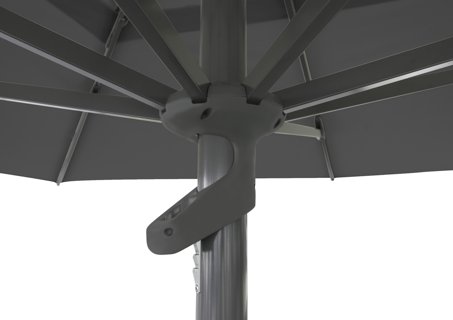 Mozzo Sonnenschirm Antrazit/Grau