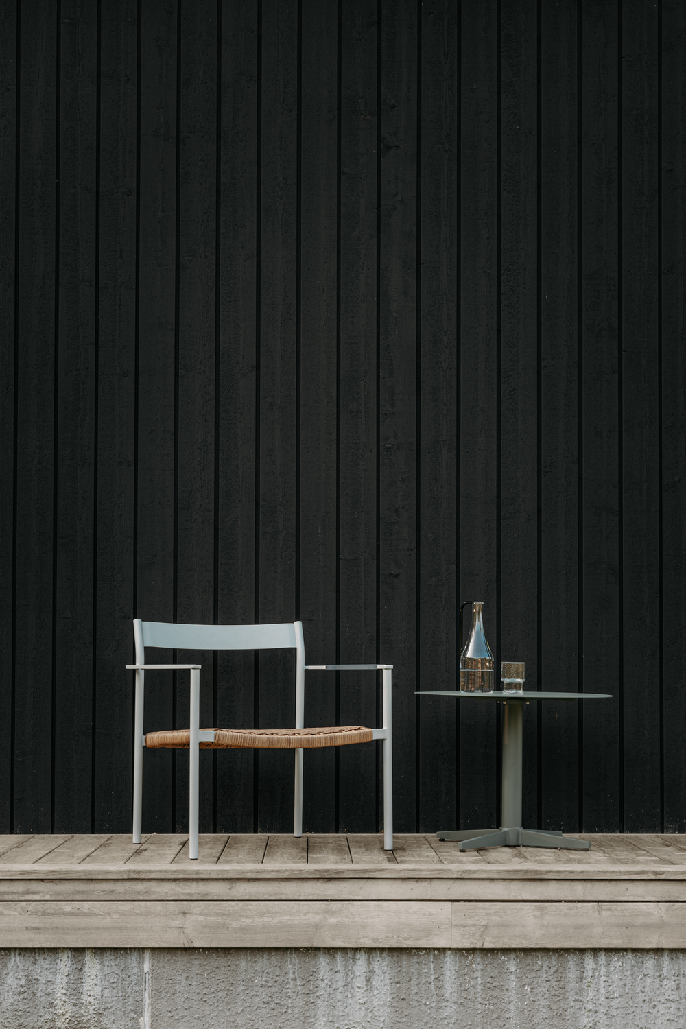 DK Loungesessel Light Grey/Natur