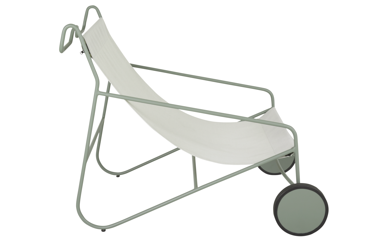 Poul Chair Loungesessel Dustygreen_Offwhite