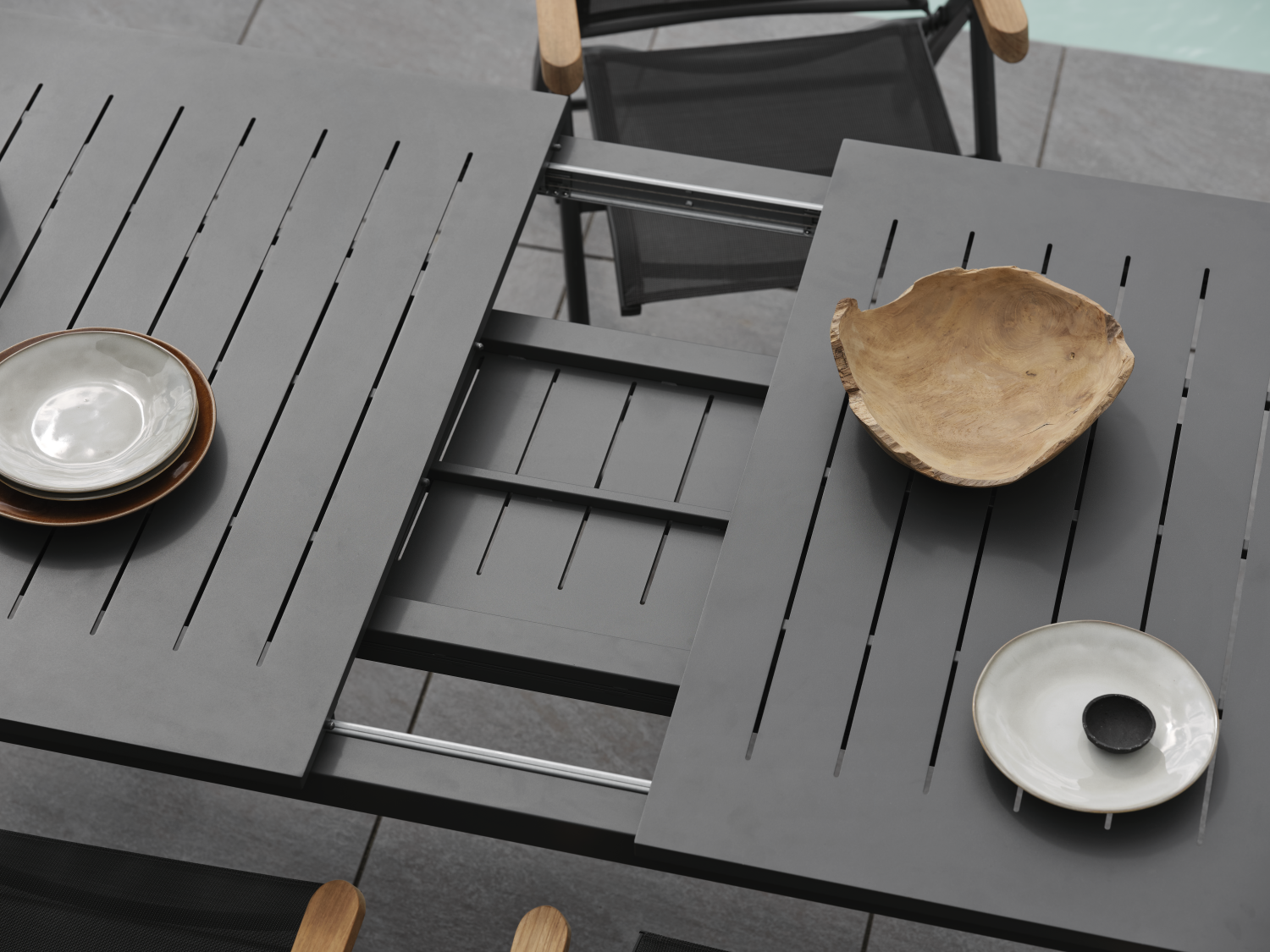 Lomma Esstisch Antrazit