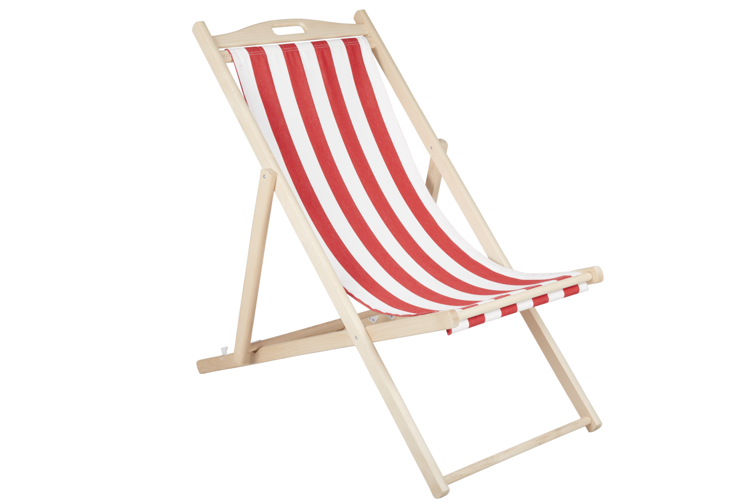 Dingla Relaxsessel Natural/Rot-Weiss