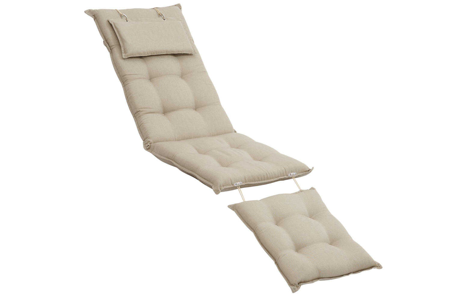 Florina Liegestuhlkissen Taupe