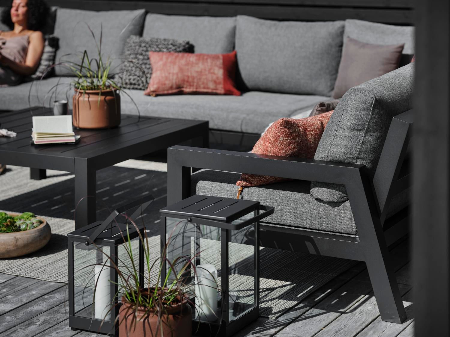 Belfort Laterne Schwarz