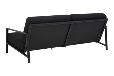 Lyra 1_Soffa_2,5-sits Schwarz/Teddy Black