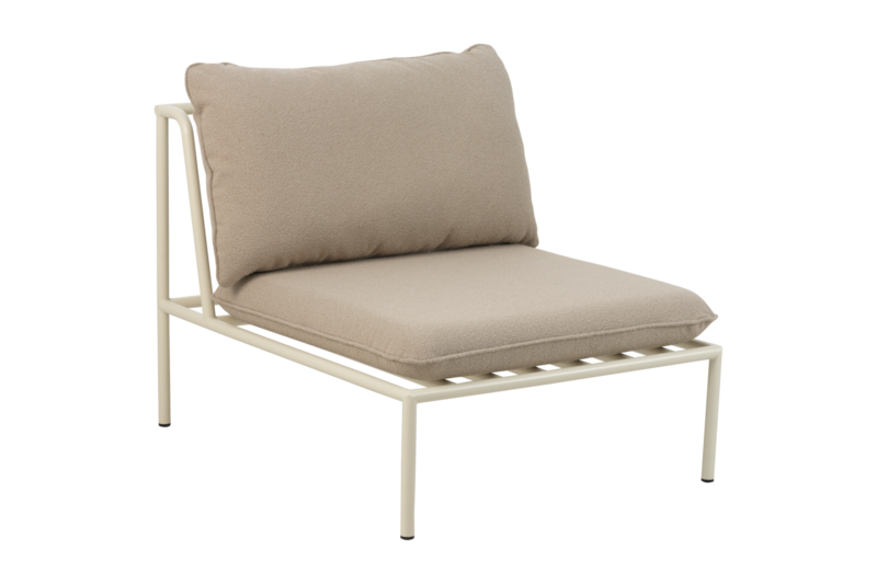 Collier Mitte Pearl White/Teddy Beige