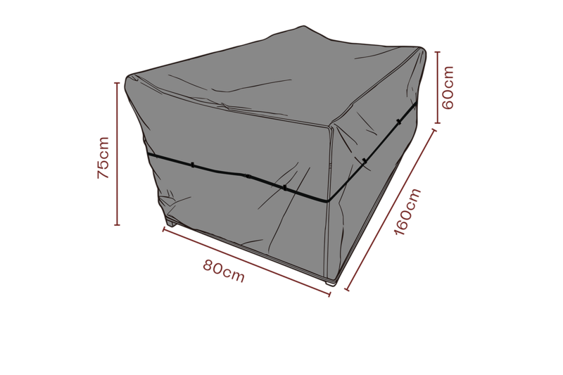 Möbelabdeckung Sofa Schwarz