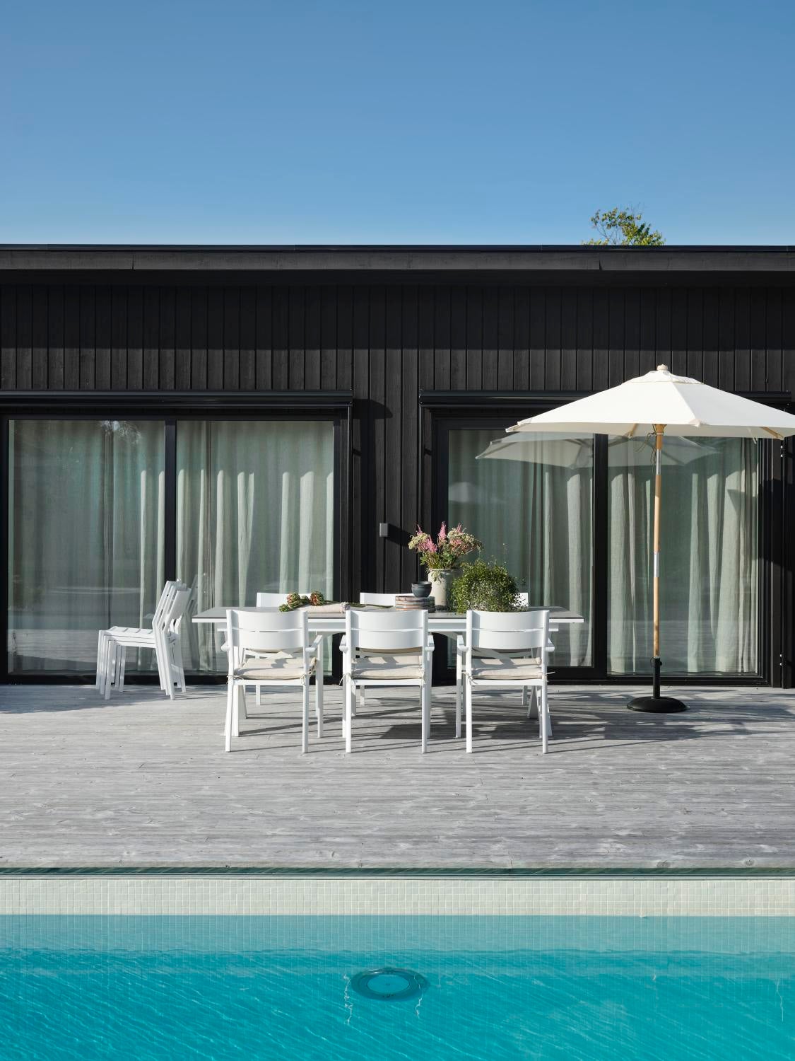 Trieste Sonnenschirm Natur/Offwhite