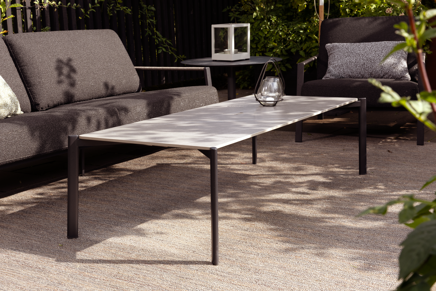 Lyra 2,5-Sitzer-Sofa Schwarz/Teddy Black