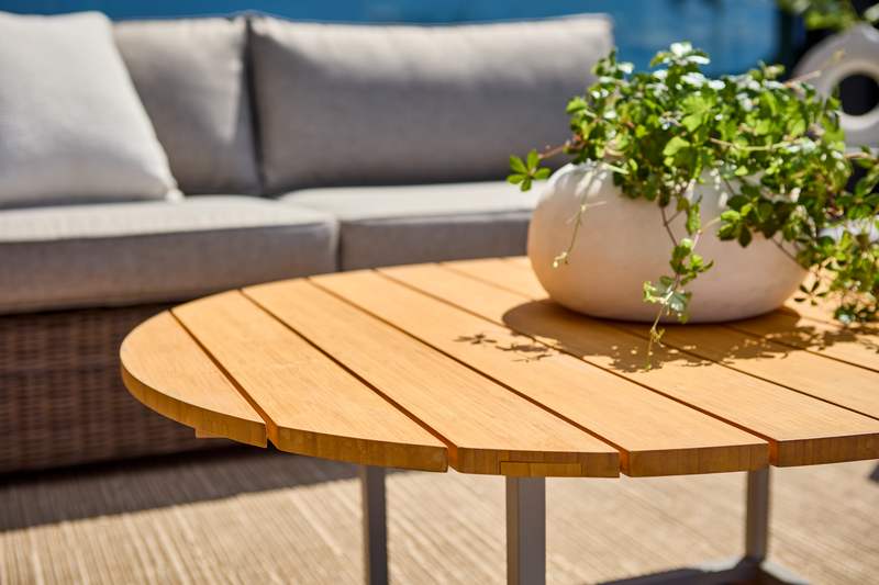 Olive Loungetisch Khaki/Bamboo