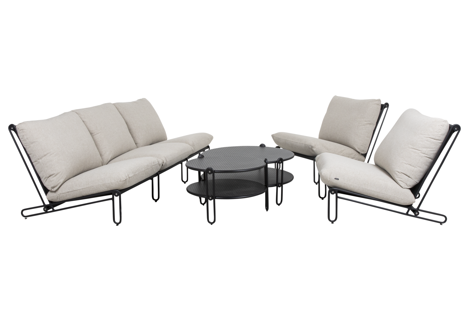 Blixt Loungetisch Schwarz