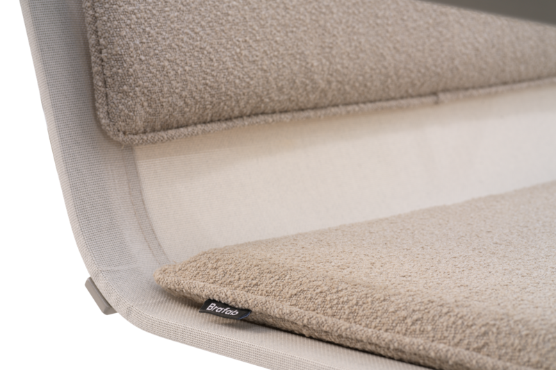 Soro Loungesessel Khaki/Teddy Beige