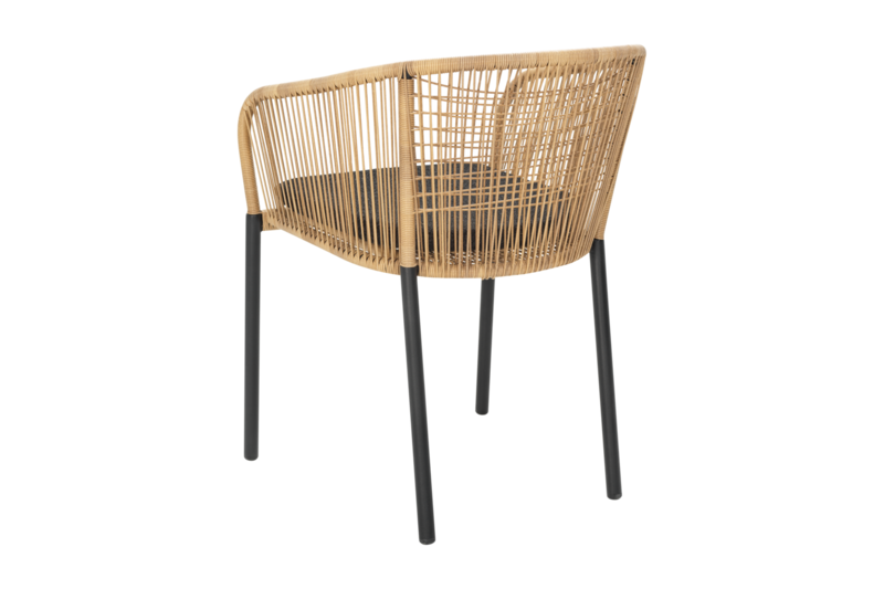 Delta Diningsessel Schwarz/Teddy Black