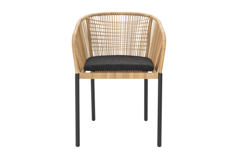 Delta Diningsessel Schwarz/Teddy Black