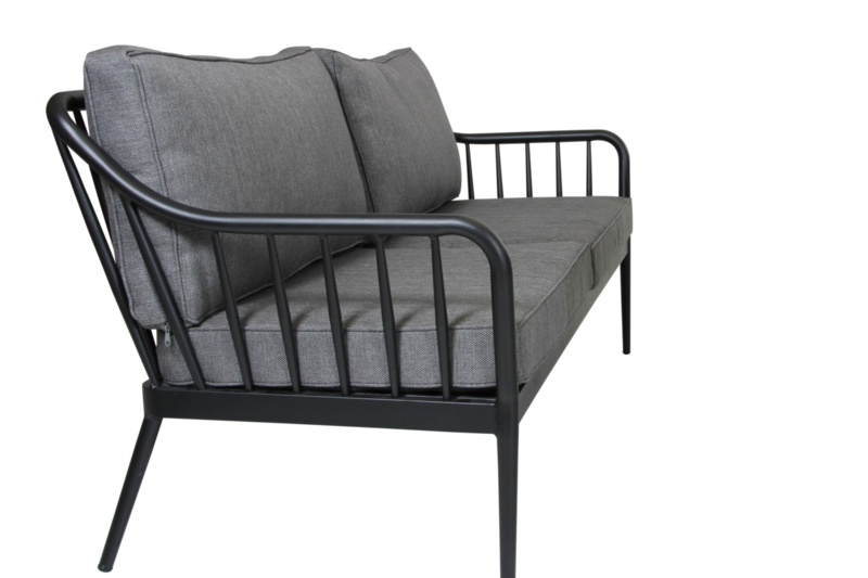 Coleville 3-Sitzer Sofa Schwarz/grau