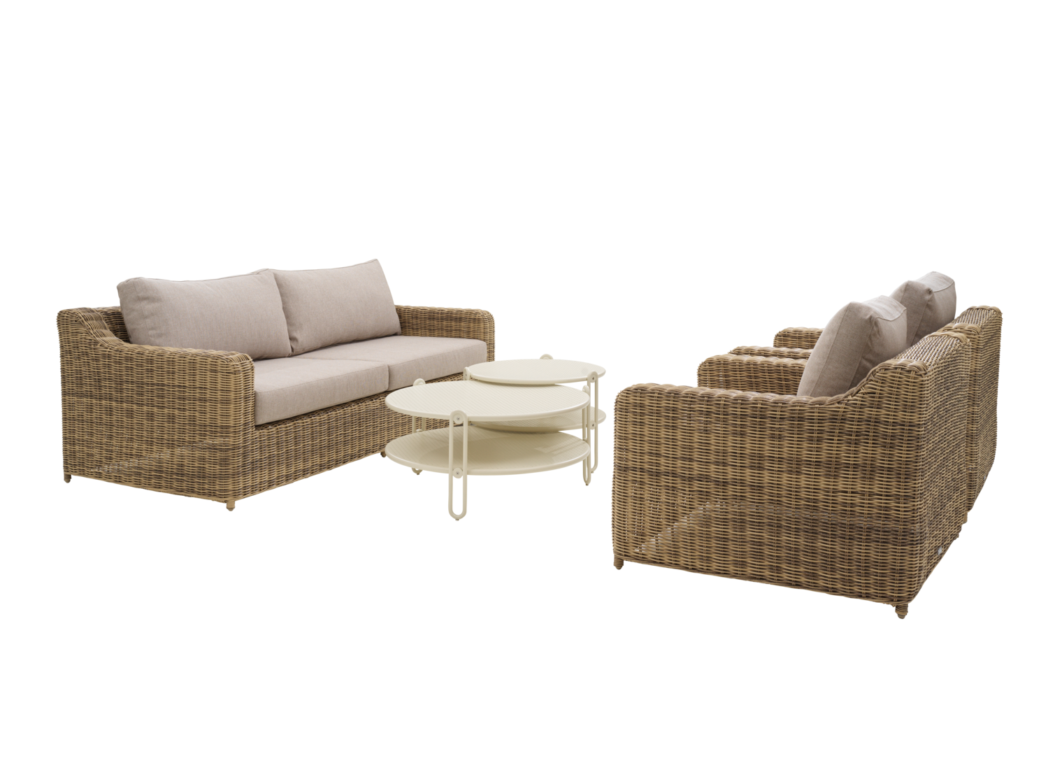 Glendon Sessel Rustic/Beige
