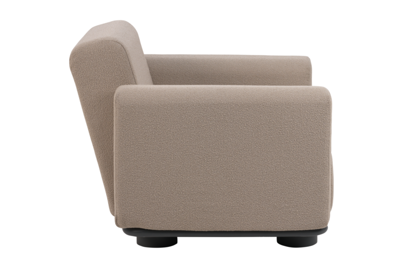 Bolster Sessel Anthrazit/Teddy Beige