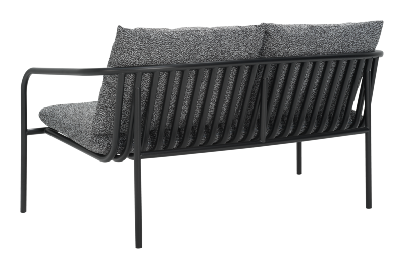 Bendt 2-Sitzer Sofa Schwarz/Teddy Ant