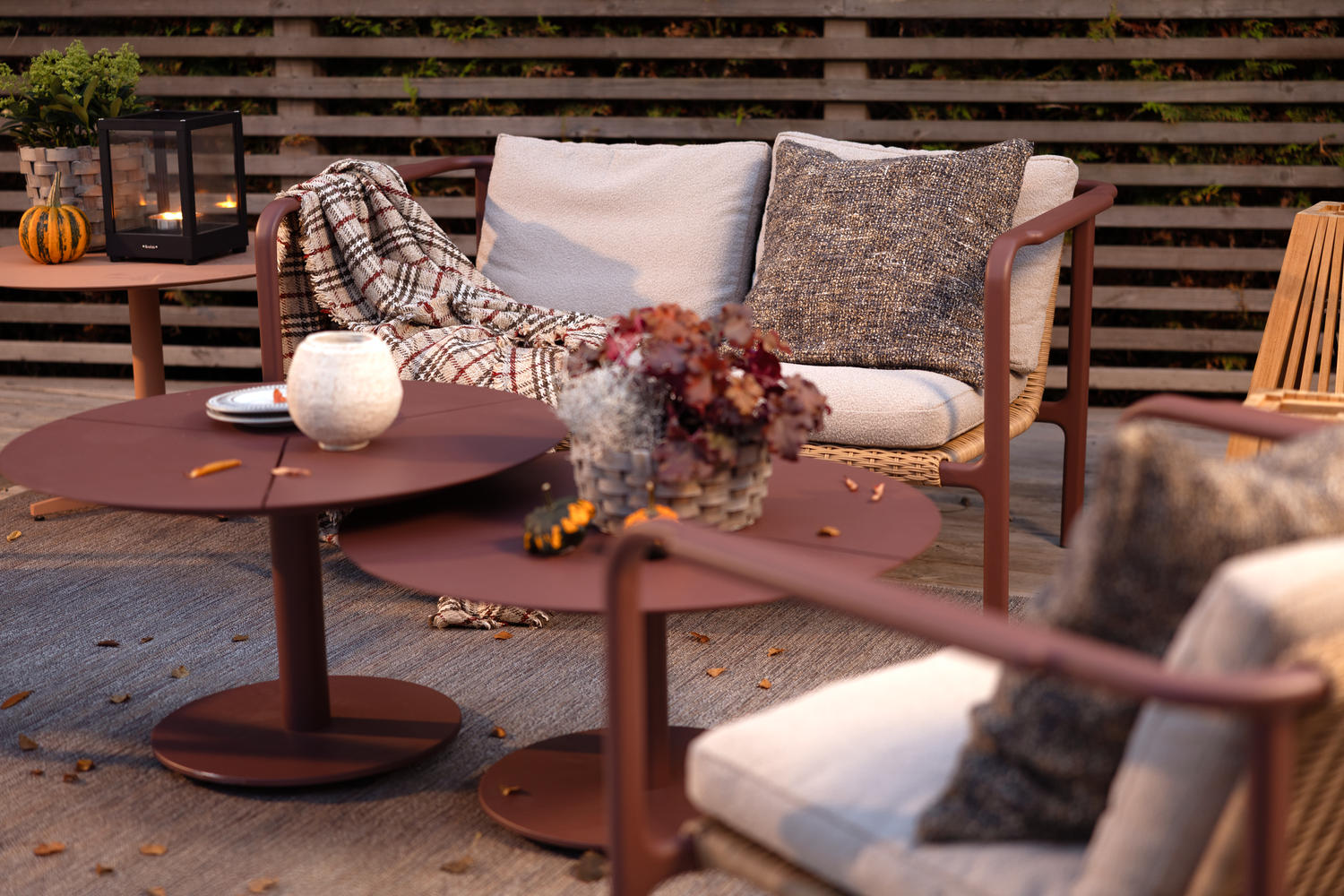 Motty Sessel Zin Red/Teddy Beige