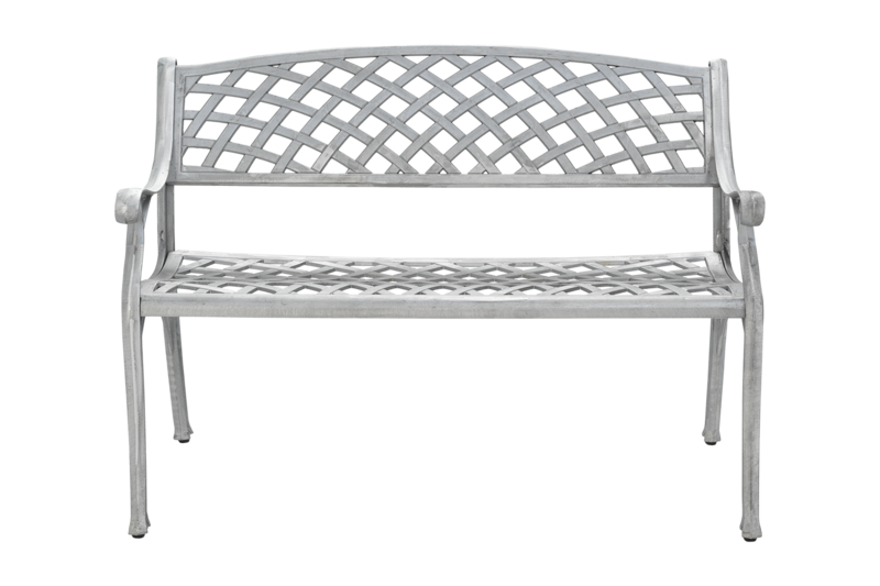 Arras 2-Sitzer Sofa Aluminium