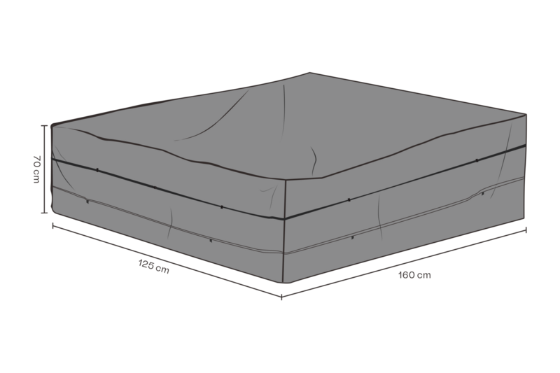 Möbelabdeckung Sofa Schwartz - Atmungsaktiv