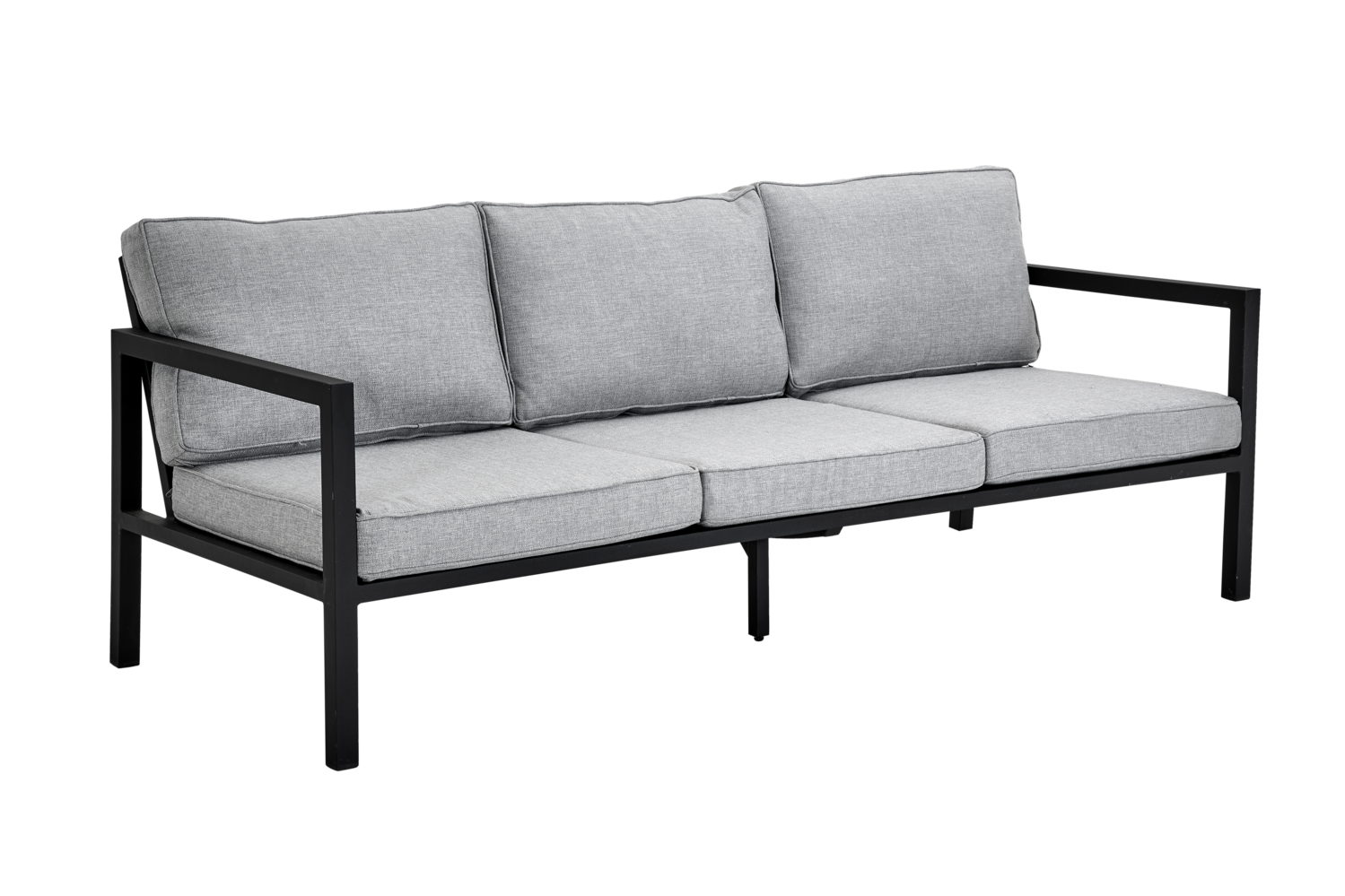 Belfort 3-Sitzer Sofa Schwarz/Pearl Grey