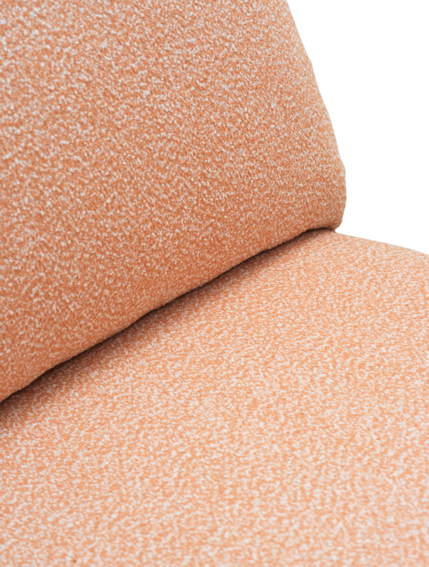 Blixt Loungesessel Pearl White/Teddy Orange