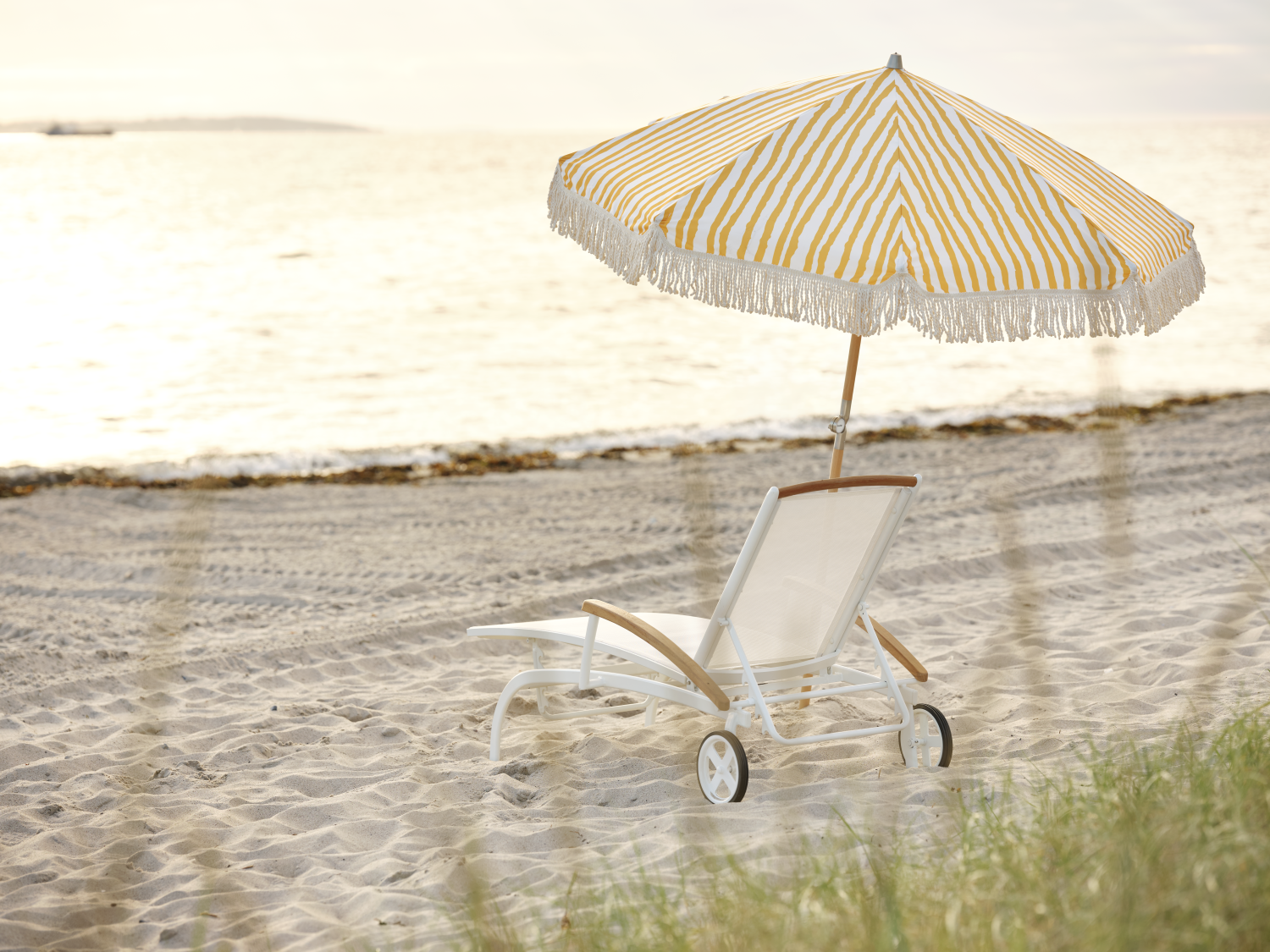 Gatsby Sonnenschirm Yellow Stripe