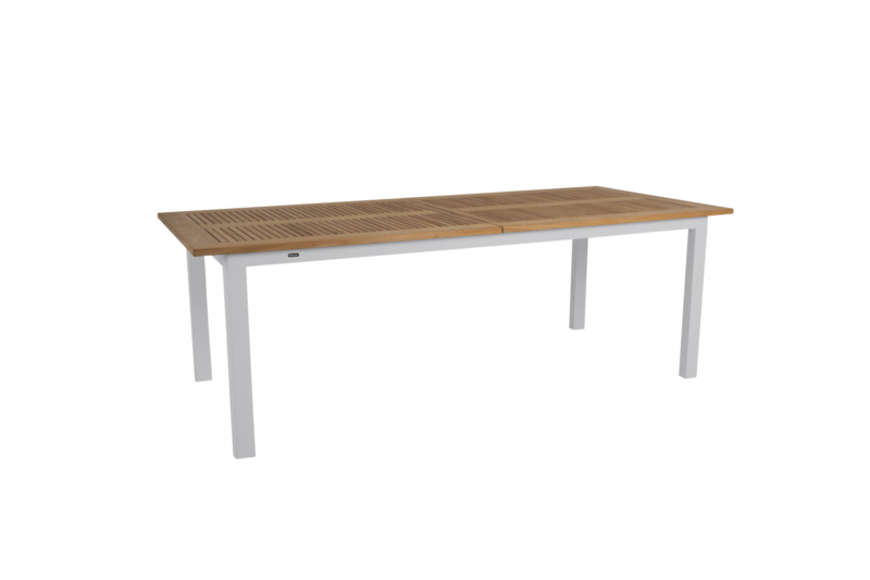 Lyon Esstisch Light Grey/Teak