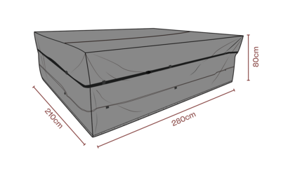 Möbelabdeckung Set Schwarz