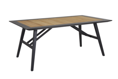 Chios Esstisch Schwarz/teak