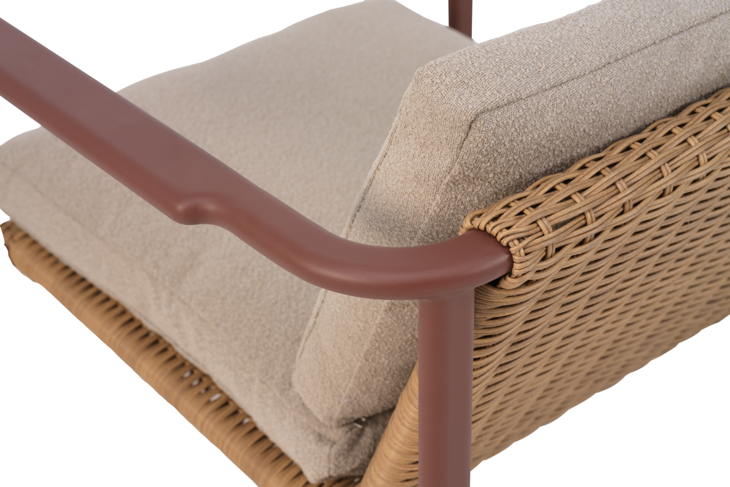 Motty Sessel Zin Red/Teddy Beige