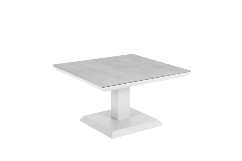 Heis Loungetisch Weiß/grau