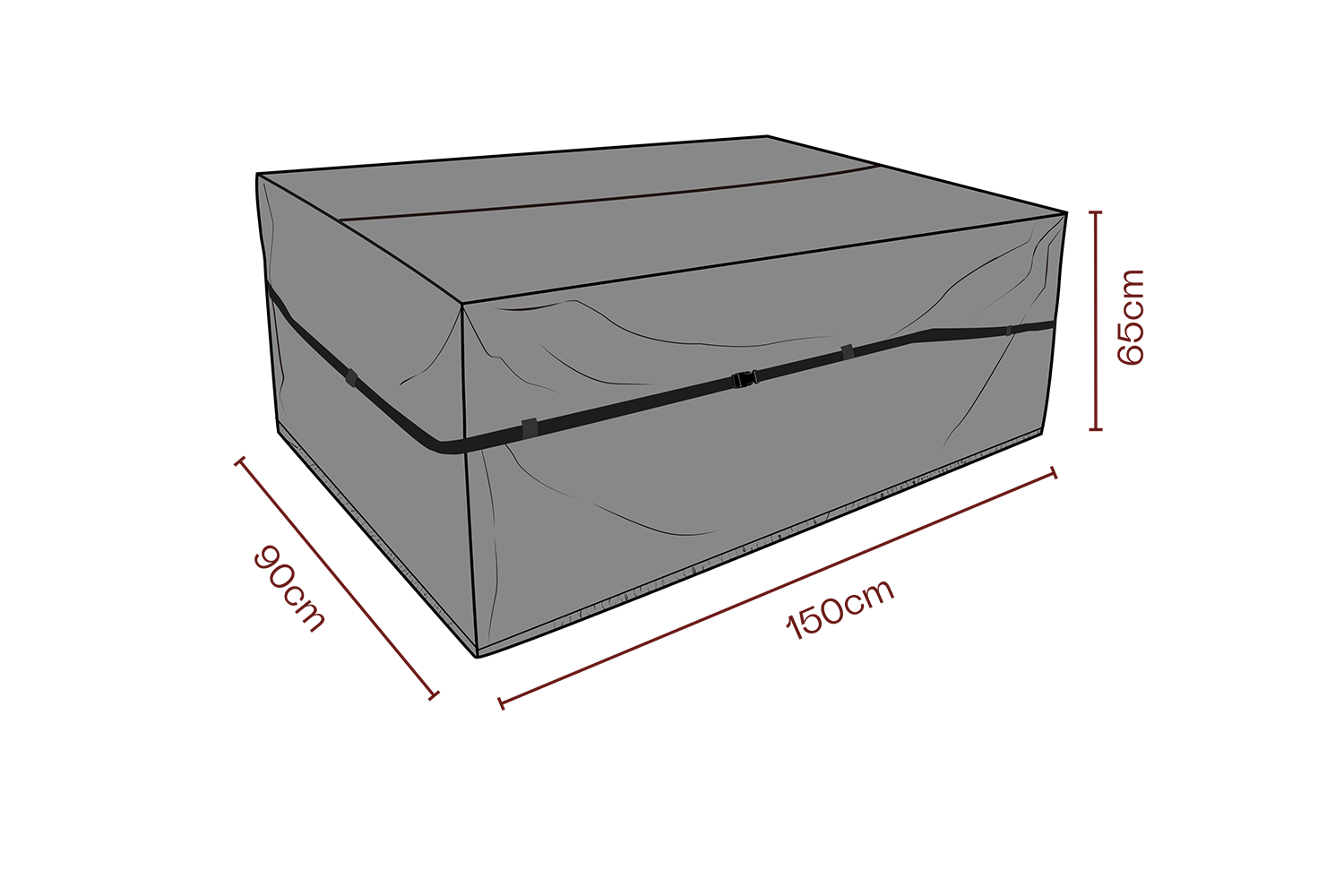 Möbelabdeckung Sofa Schwartz - Atmungsaktiv