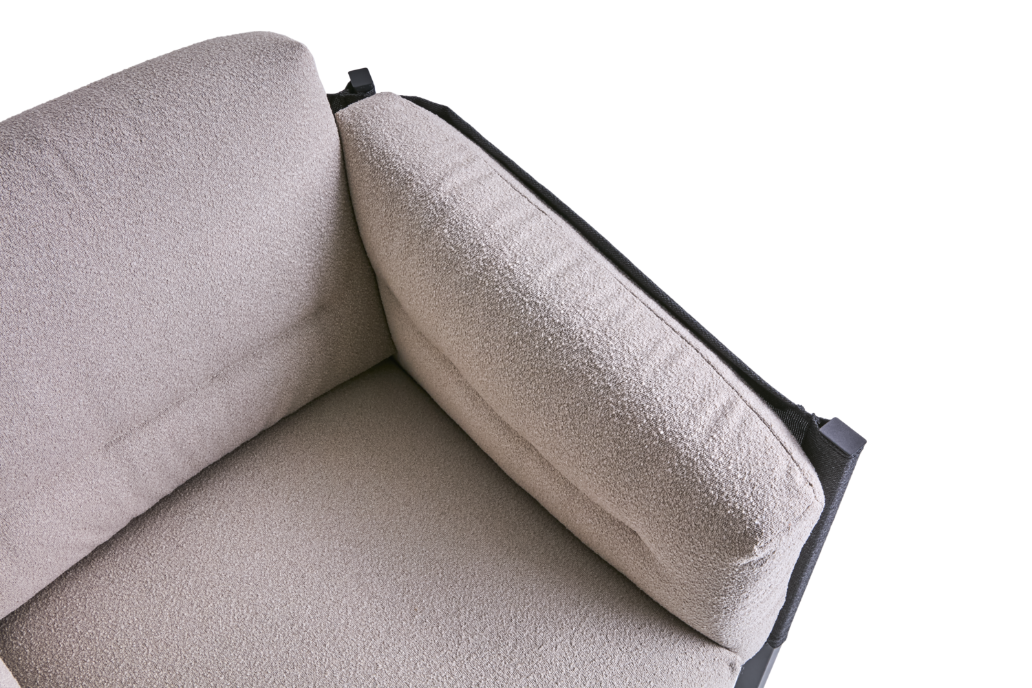 Delux Sessel Black/Teddy Beige