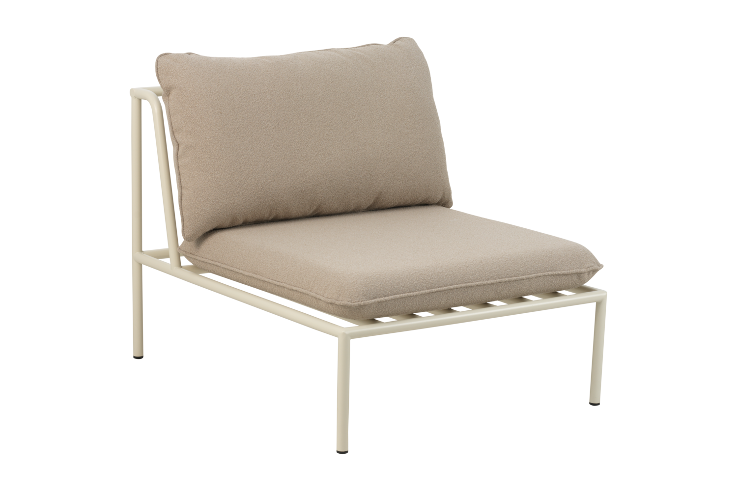 Collier Mitte Pearl White/Teddy Beige