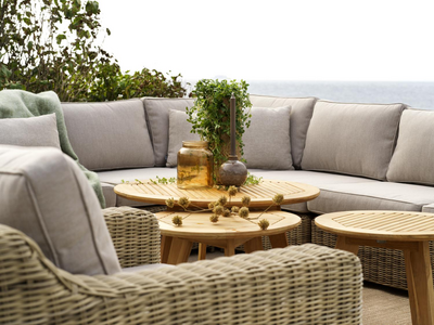 Glendon Loungesessel Rustic/beige