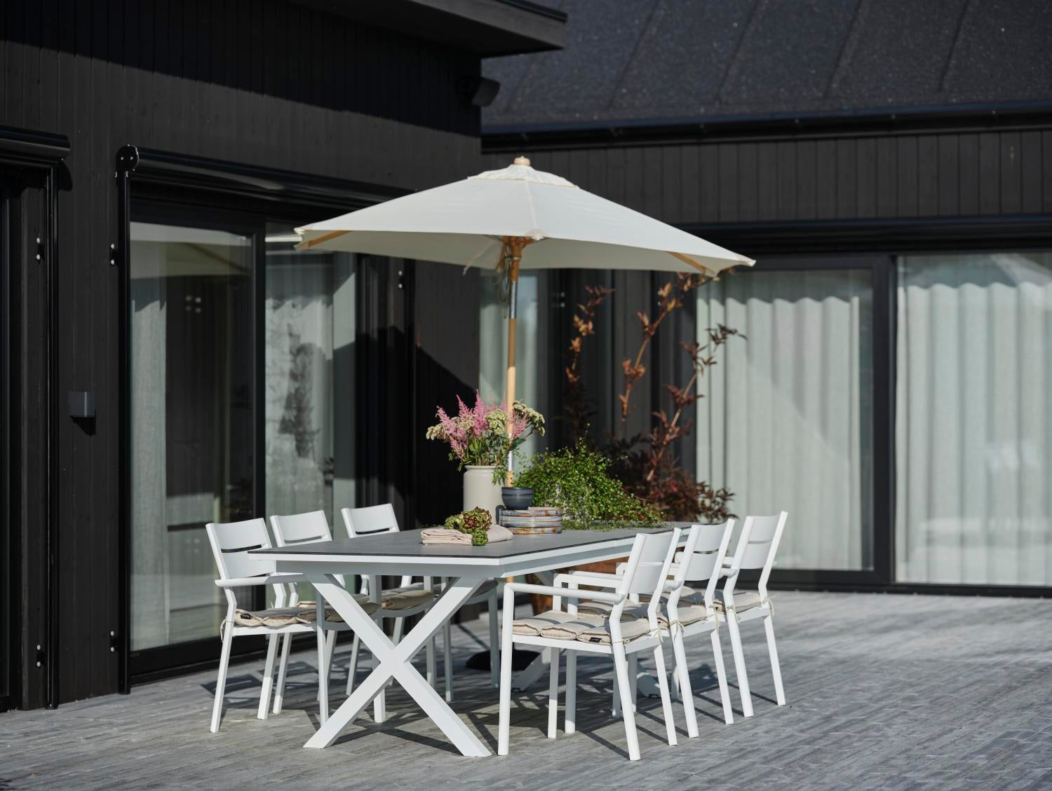 Trieste Sonnenschirm Natur/Offwhite