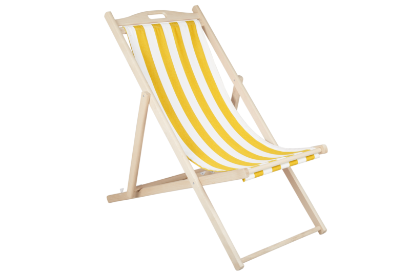Dingla Relaxsessel Natural/Gelb-Weiss