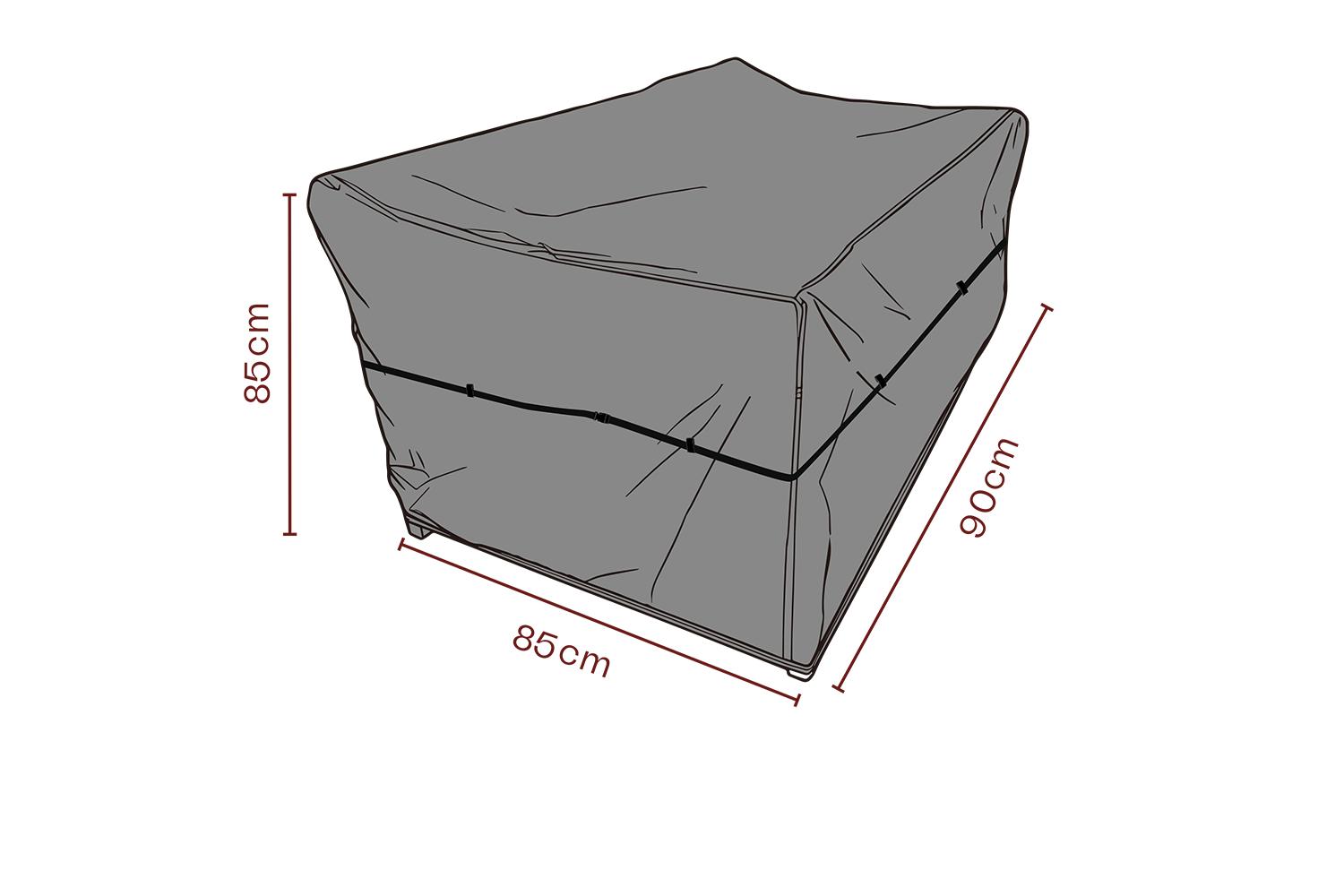 Möbelabdeckung Sessel Schwartz - Atmungsaktiv