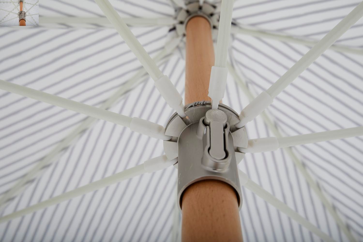 Gatsby Sonnenschirm Grey Stripe