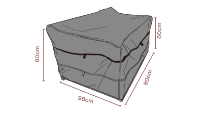 Möbelabdeckung Sessel Schwarz
