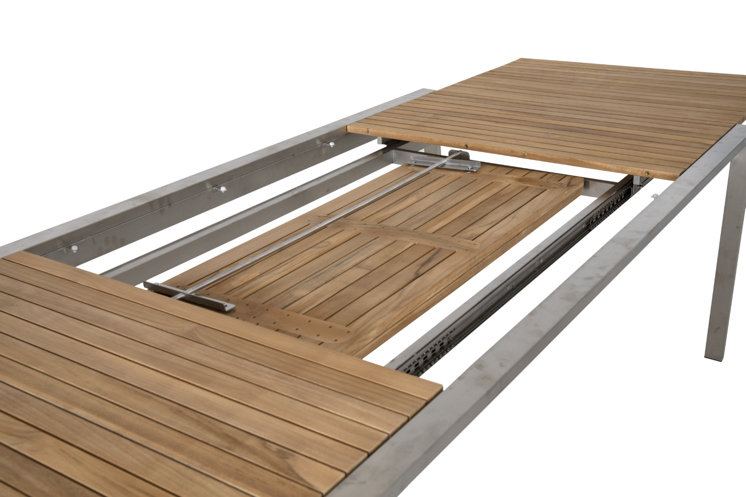 Naos Esstisch Edelstahl/teak