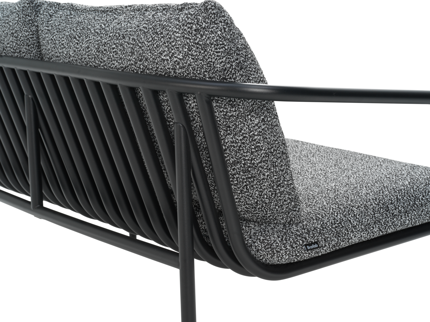 Bendt 2-Sitzer Sofa Schwarz/Teddy Ant