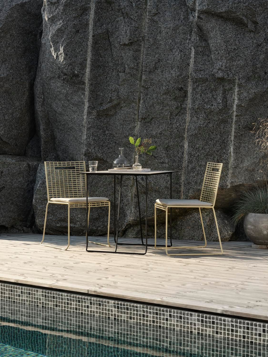 Laminat Tischplatte Beige/terrazzo