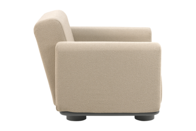 Bolster Sessel Anthrazit/Teddy Beige