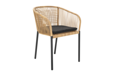 Delta Diningsessel Schwarz/Teddy Black