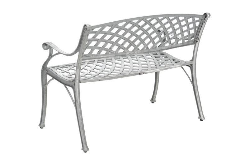 Arras 2-Sitzer Sofa Aluminium